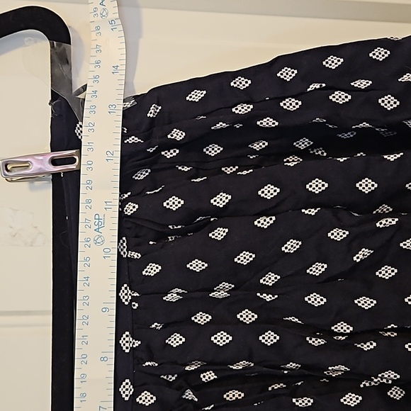 Navy Blue With Patern Flowy Mini Skirt Size S - Picture 3 of 8